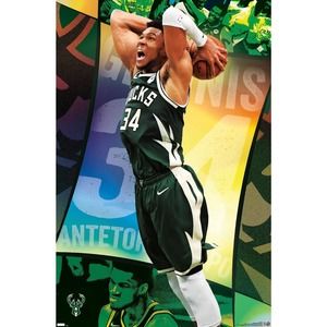 NBA Milwaukee Bucks - Giannis Antetokounmpo 21 Wall Poster